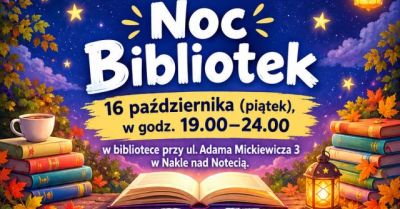 Noc Bibliotek z warsztatami, zumbą i filmem